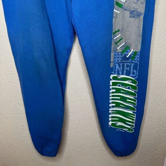 Vintage 90s Logo 7 Seahawks Sweat Pants XL - Picture 3 of 9